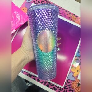 Starbucks Summer 2021 Studded Mermaid Tumbler Purple Ombre 24oz No Straw